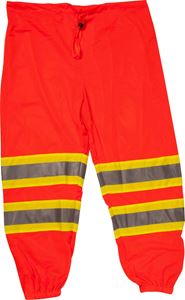 Picture of Two-Tone Hi-Vis Lime PET Mesh 2" Silver Stripe ANSI 107 Class E Body Guard® Pants